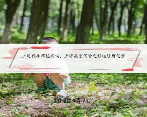 上海代孕移植痛吗，上海集爱试管之移植经历记录